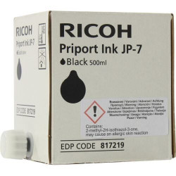 Чернила чёрные тип JP-7 Ricoh для Priport JP750 (817219) 