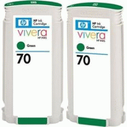CB348A Картридж Pigment Ink Cartridge Twin Pack №70 Green (260 мл).