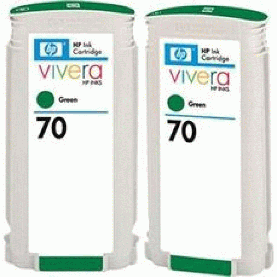 CB348A Картридж Pigment Ink Cartridge Twin Pack №70 Green (260 мл).