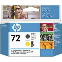 C9384A Печатающая головка матовая черная и желтая №72 Hewlett-Packard DJ T1100 