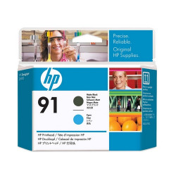 C9460A Печатающая головка матовая черная и голубая № 91 Hewlett-Packard