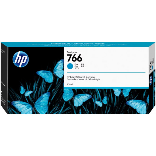Картридж HP 766 голубой 300 мл для DesignJet XL 3600 (P2V89A)